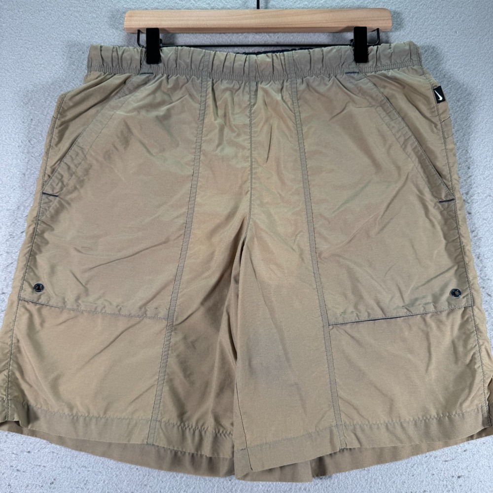 Vintage Nike Swim Trunks‎ Mens Medium Green Mesh Lined Comfort Lightweight 9"